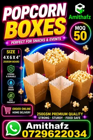 Popcorn Boxes – Viral Party Cinema Packaging Sri Lanka* Trending Lk