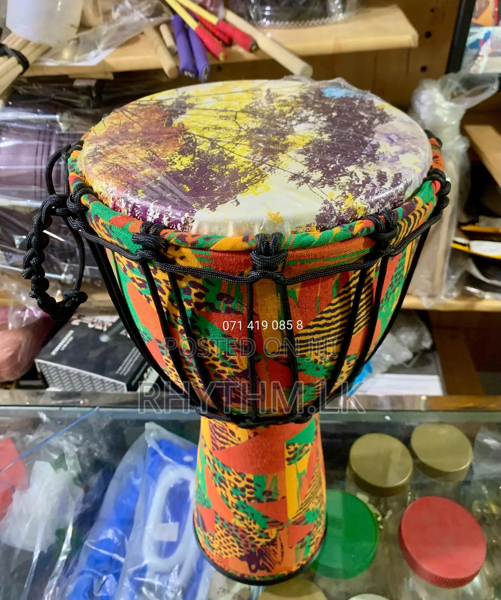 Imported Fiber Djembe ( Size 8") New Arrival