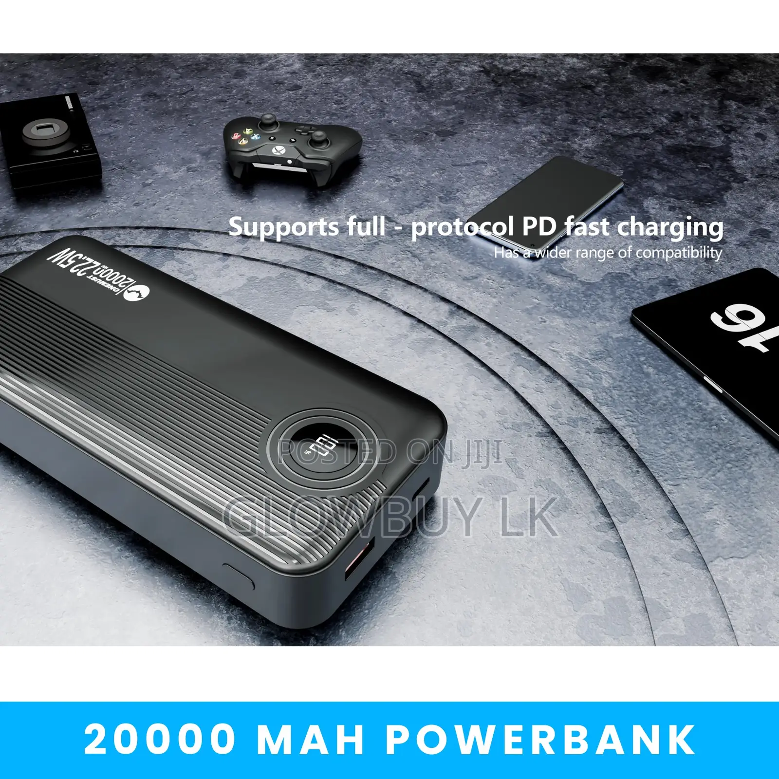 Onemust 20000mah Powerbank | Built in Type-C and Lightning Cable