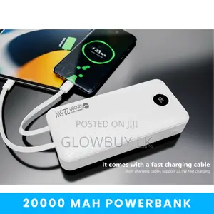 Onemust 20000mah Powerbank | Built in Type-C and Lightning Cable