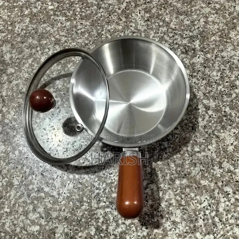 3pcs 17cm Stainless Steel Sauce Pan Set With Glass Lid-dps