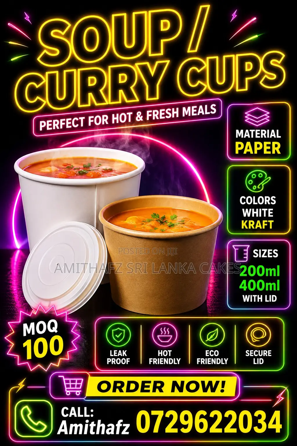 Soup / Curry Cups – Premium Food Packaging Sri Lanka Buy Shop Sale