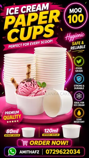Ice Cream Paper Cups With Lid – Sri Lanka Looking for High-Quality Ice