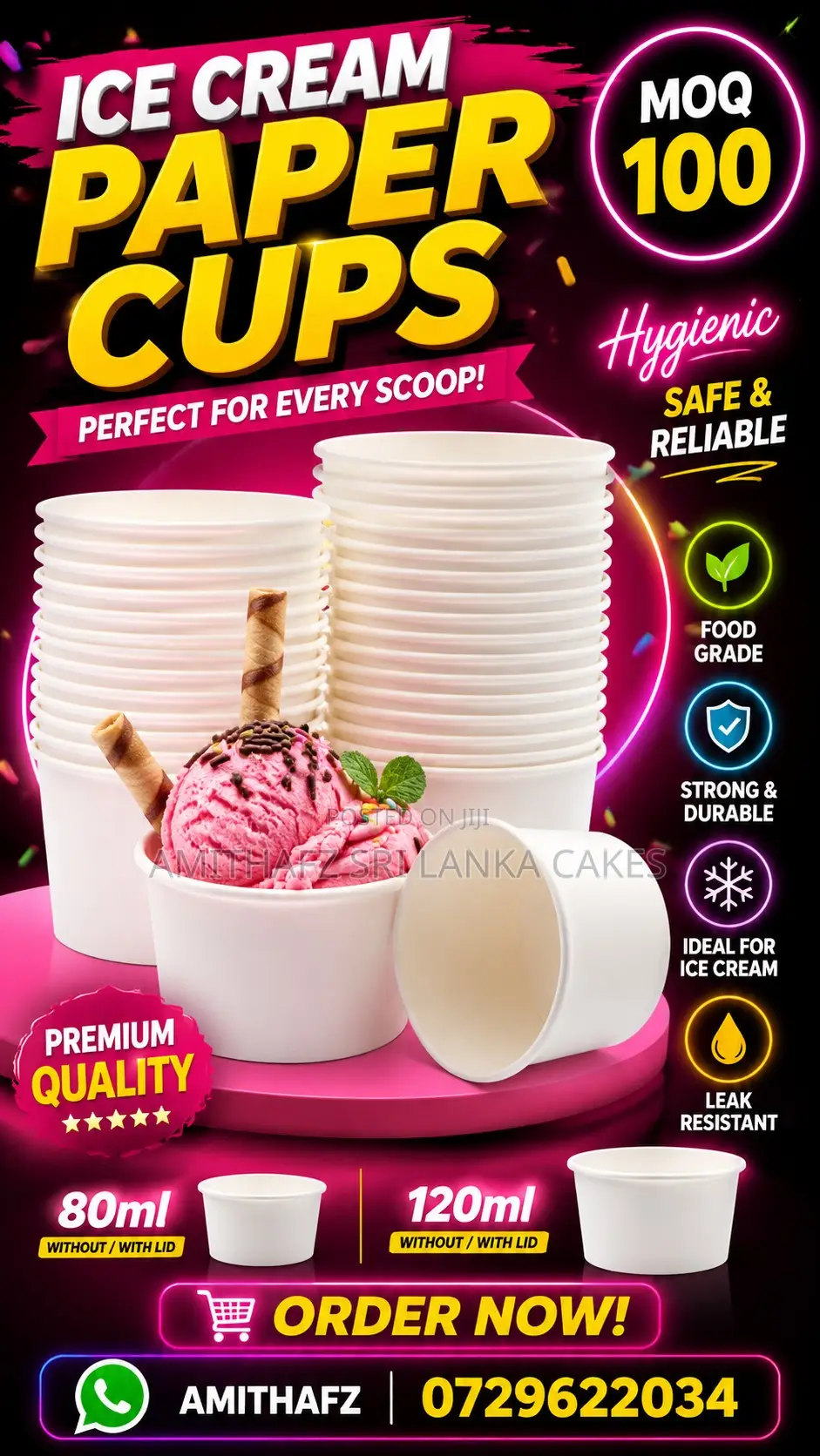 Ice Cream Paper Cups With Lid – Sri Lanka Looking for High-Quality Ice