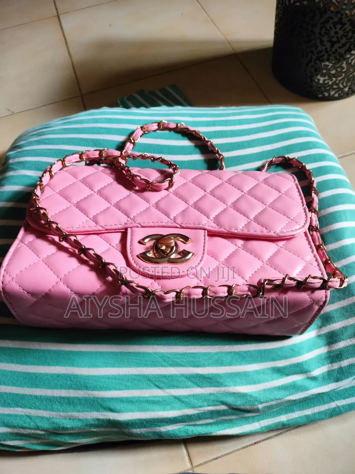 Pink Color Hand Bag