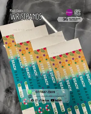 Full-Color Waterproof Tyvek Wristband