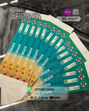 Full-Color Waterproof Tyvek Wristband