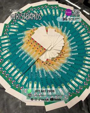 Full-Color Waterproof Tyvek Wristband