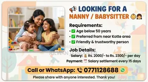 Looking for a Nanny / Babysitter