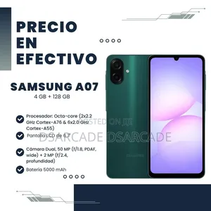 New Samsung Galaxy A07 4G 128 GB Black