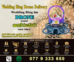 Wedding Ring Drone Delivery