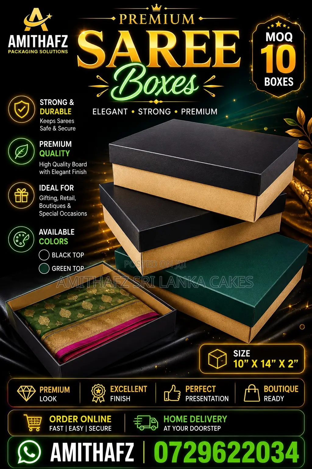 Saree Gift Box | සාරි තෑගි පෙට්ටිය | சேலை பரிசு பெட்டி Sri Lanka Price