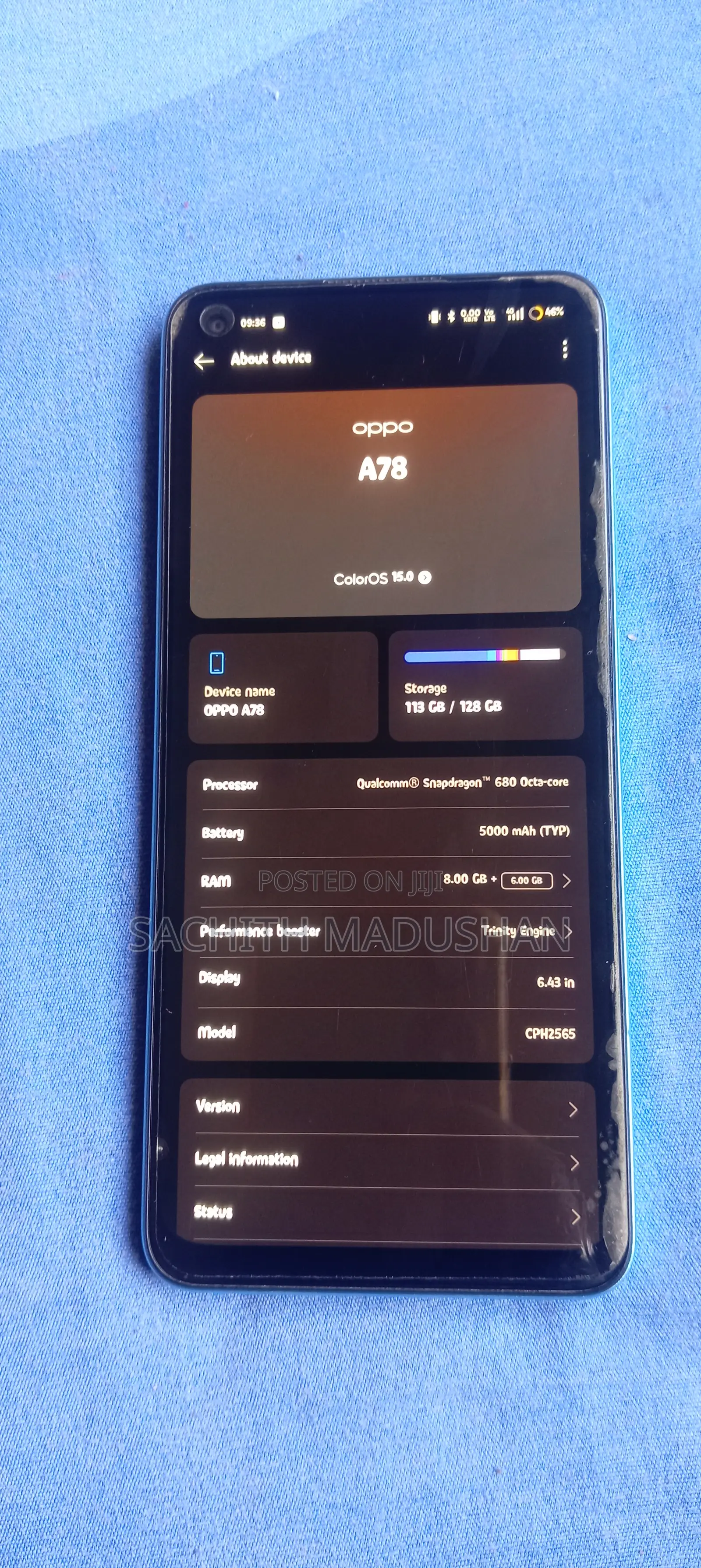 Oppo A78 4G 128 GB Blue
