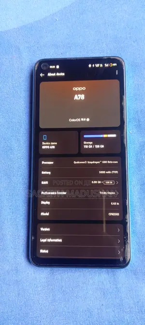 Oppo A78 4G 128 GB Blue