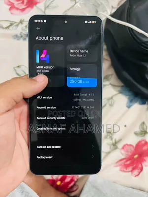 New Xiaomi Redmi Note 12 128 GB Blue