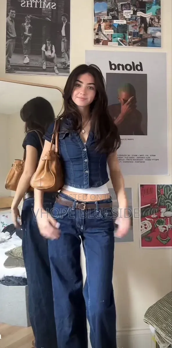 Denim Button Up Top
