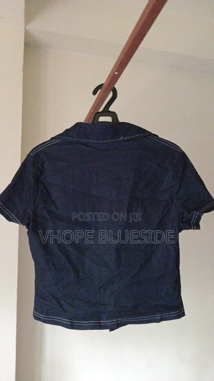Denim Button Up Top