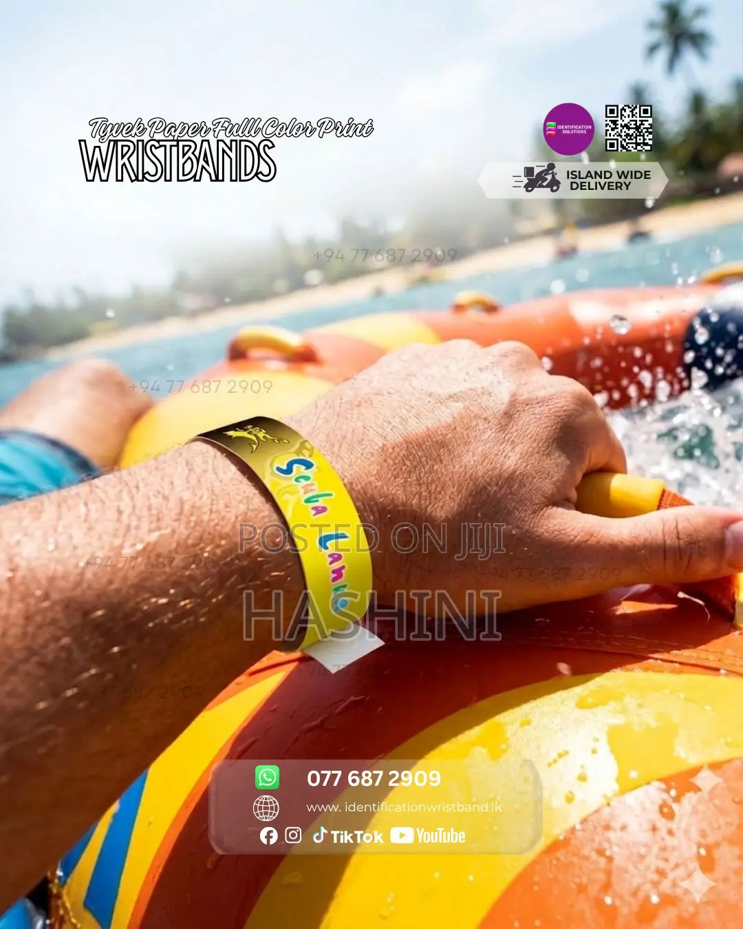 Full Color Tyvek Wristband