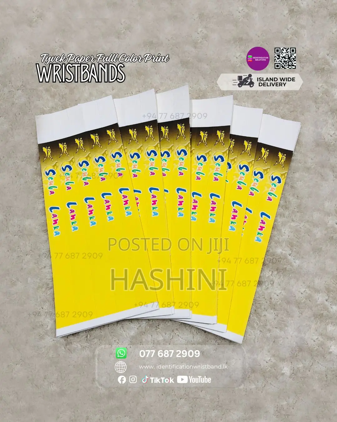 Full Color Tyvek Wristband