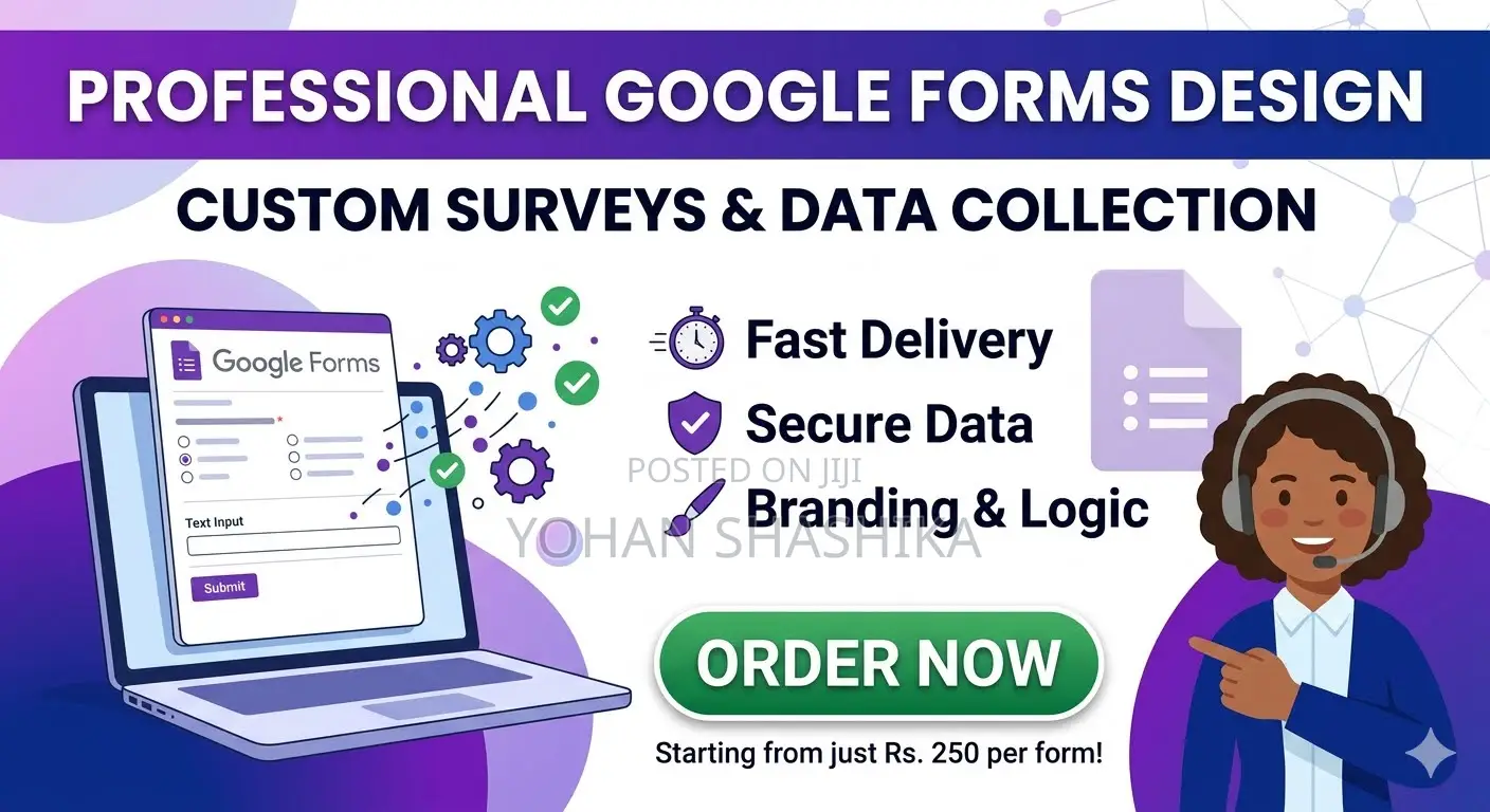 Online Google Form Design and Survey Creation Service