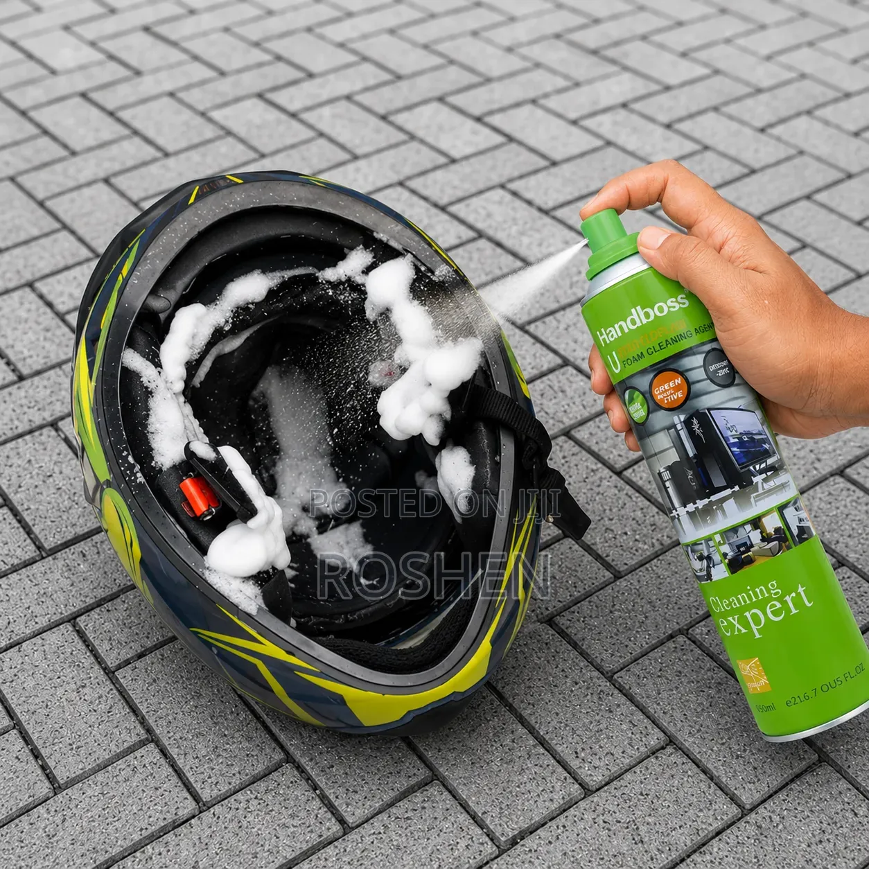 Helmet Cleaning Foam – Deep Cleaning Spray for Helmets Riding Gear