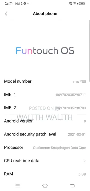 Vivo Y85 64 GB Red
