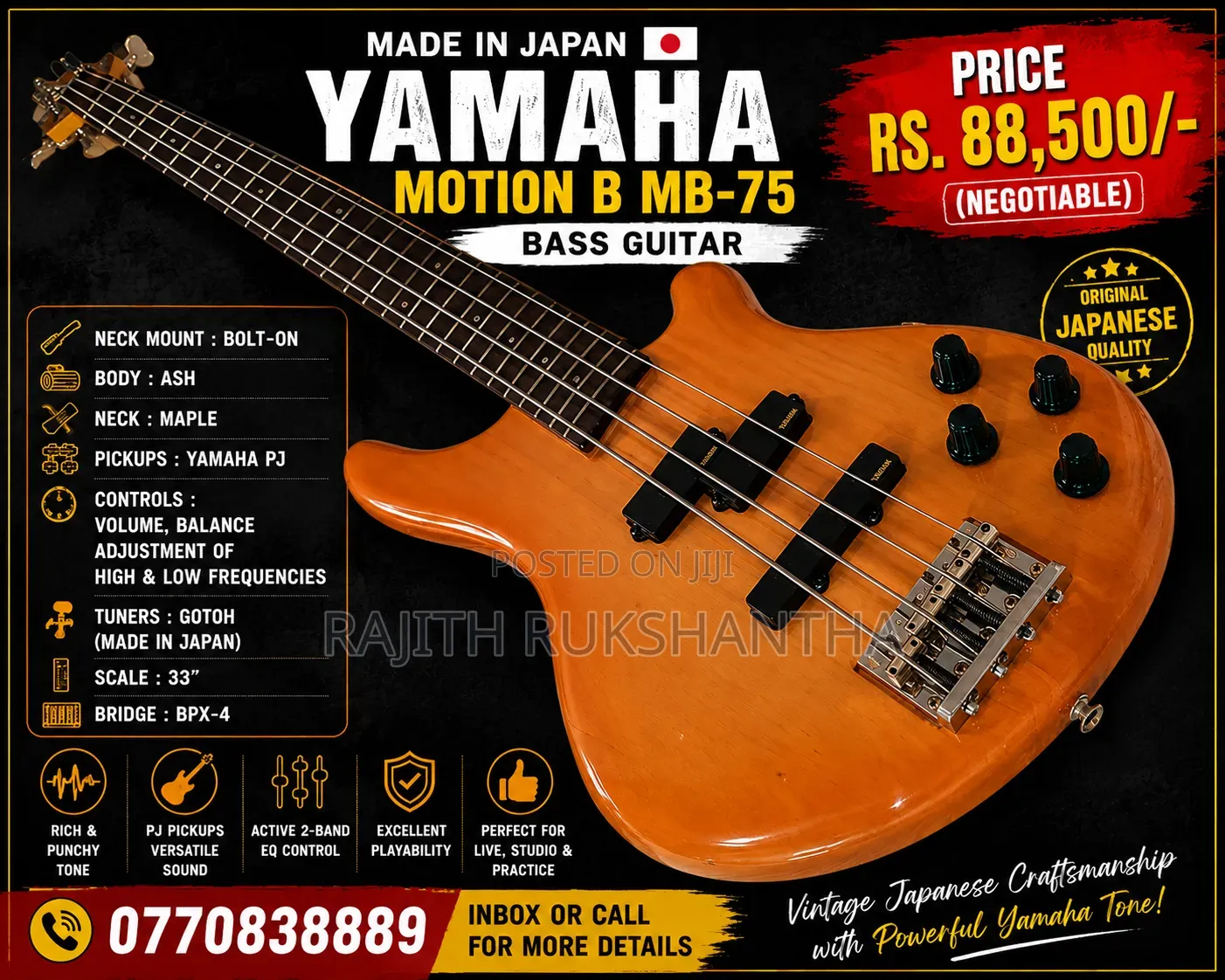 Yamaha Motion B Bass (Japan)
