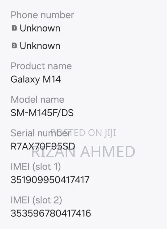 Samsung Galaxy M14 128 GB