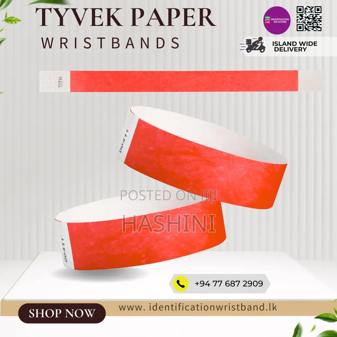 Tyvek Paper Wristband