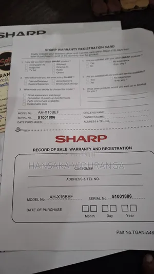 Sharp J Tech Inverter Air Conditioner
