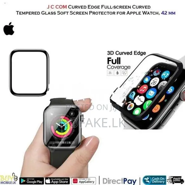 J.C.Comm Full Cover Apple iWatch Series 7 45mm Tempered Glass