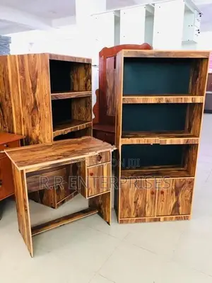 New Modern Melamine M Table with Book Rack