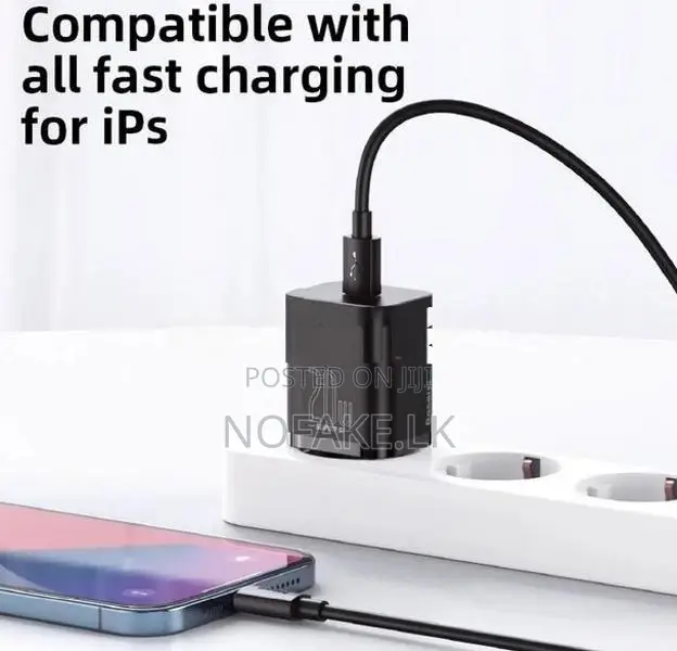 New Baseus 20W PD Super Si Quick Charger With USB C to Lightning Cable
