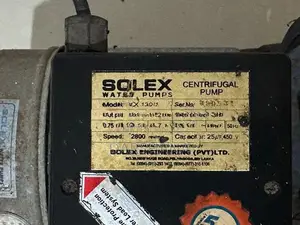 Solex Hp-01 Water Pump