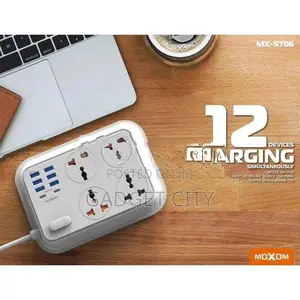 MOXOM Universal power cord 4 port with 6 USB MX-ST06