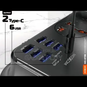 MOXOM Universal power cord 4 port with 6 USB MX-ST06