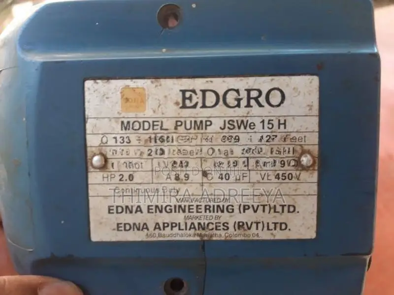 Edgro Water Pump 2hp