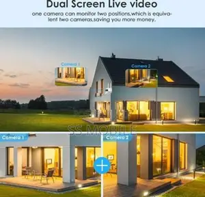 8MP PTZ Dual Lens Wifi AI Motion Tracking Camera
