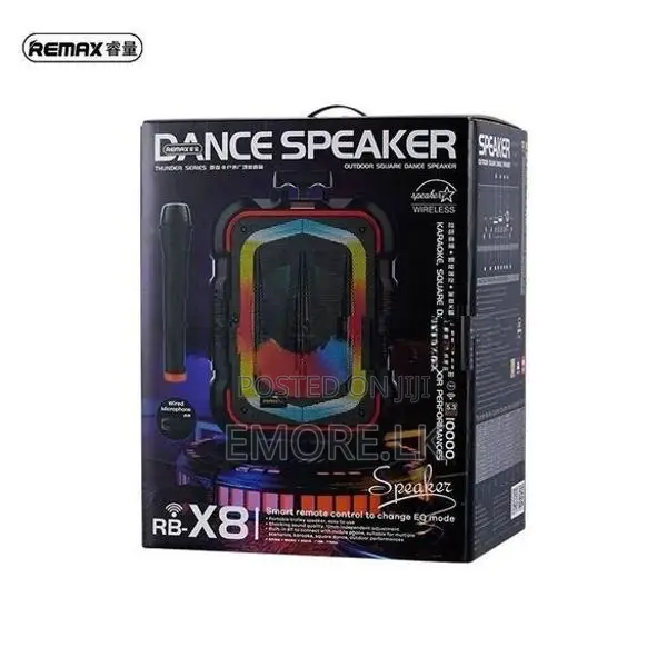 karaoke Remax X8 Wireless mic Outdoor Bluetooth Speaker RB-X8
