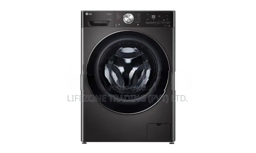 LG 11/7KG Front Loader Inverter Washer Dryer - Black