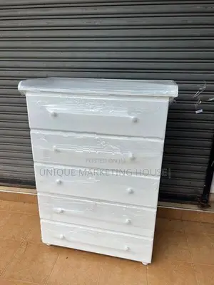 Modern Mdf White Large Chest of Drawer Set