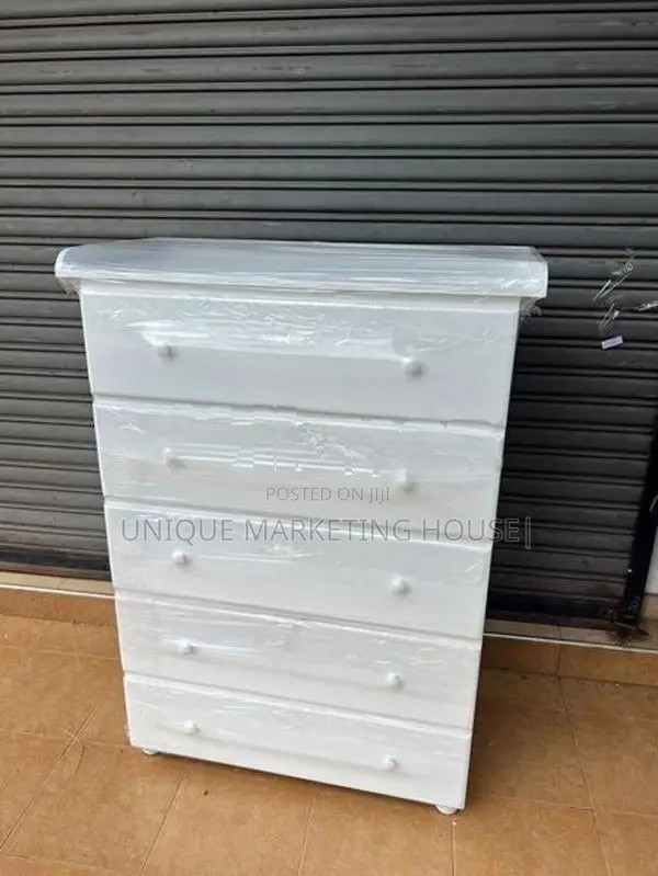Modern Mdf White Large Chest of Drawer Set