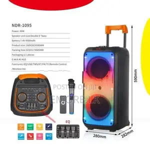 Karaoke Bluetooth Speaker Wireless Mic NDR - 1095