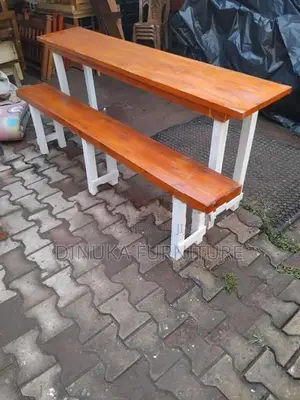 Table And Bench 6ft *15inch Mahogani