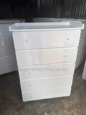 Modern Mdf White Large Chest of Drawer Set