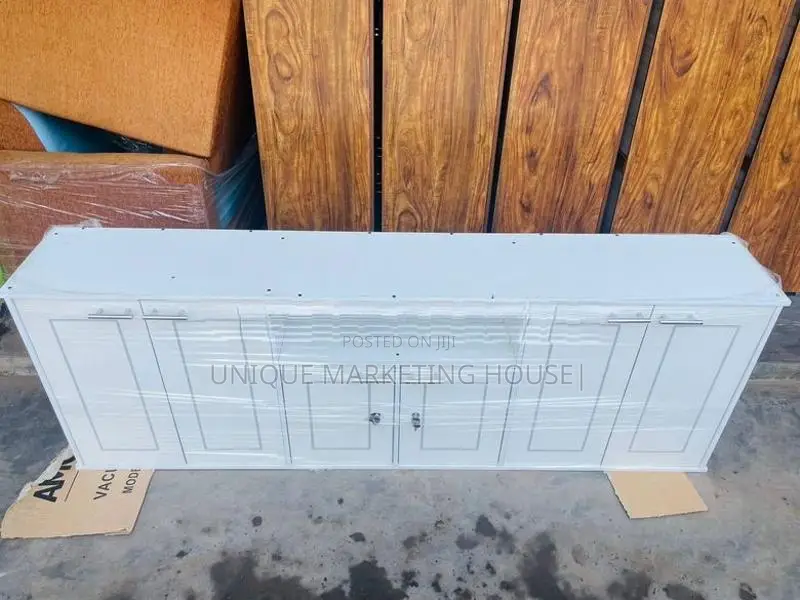 Modern 6 Ft White R/made Pantry Cupboards