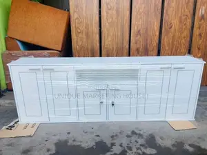 Modern 6 Ft White R/made Pantry Cupboards
