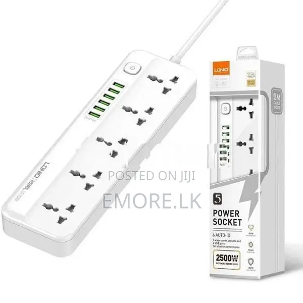 LDNIO SC5614 Power Strip with 5 AC Outlets and 6 USB Charging Ports