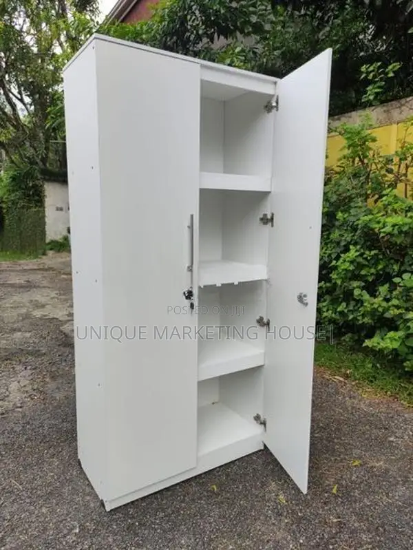 Modern Blk & White Shelf Cupboards