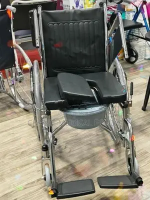Commode Wheel Chair Foldable